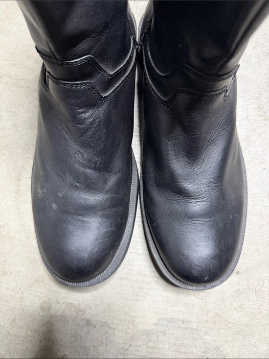 Harley-Davidson Black Leather Buckle Engineer Boots